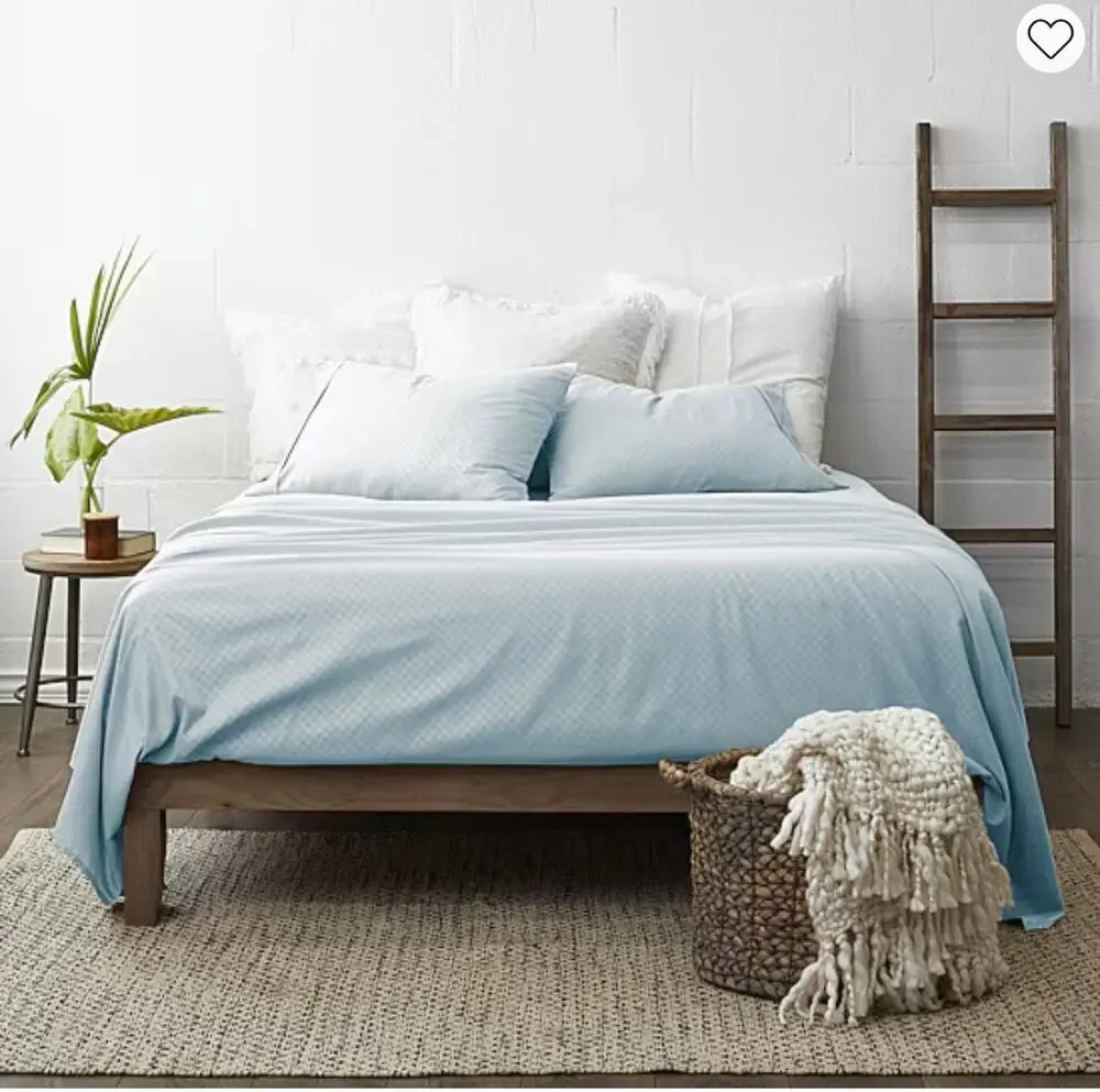 NEW! 4PC Premium Ultra Soft Checkered Sheet Set KING Blue